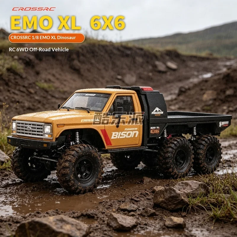Crossrc Emo Xl 6X6 1/8 Scale Rc Car Electric Remote Control Off Road Crawler Vehicle For Adult Hobby