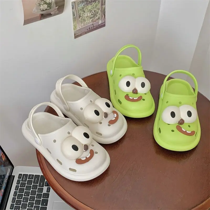 Dongdong shoes shine cartoons funny Anime accessories funny big eye DIY decoration shoe buckle buckle shoe flower buckle Hot