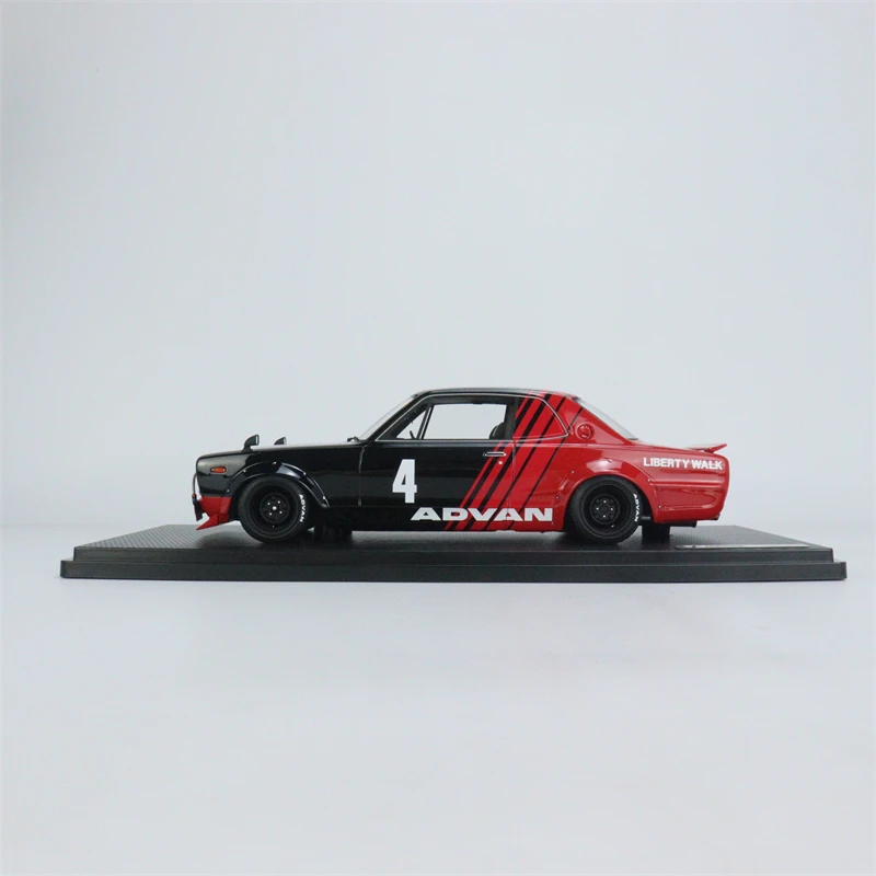 IG Maßstab 1:18 LB-WORKS Hakosuka 2 Tür Harz Simulation Auto Modell Sammeln Spielzeug Geschenk Souvenir Display Ornament
