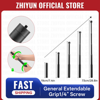 ZHIYUN Official B7319 General Extendable Grip for 1/4'' Screw Hole Handheld Gimbal M40 Light Accessories 7.4-28.8 inch