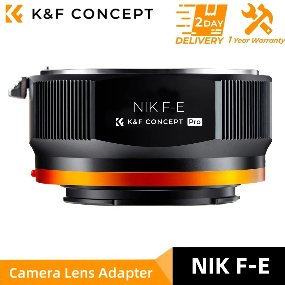 

K&F Concept Lens Adapter For Nikon AI F Mount Lens to Sony E NEX Camera Mount for Sony a5000 a6000 a6400 A7C A7C2 A1 A9 A7S A7R2