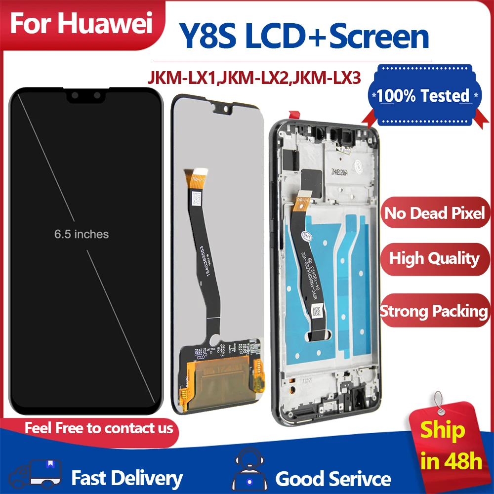 6.5'' High Quality New For Huawei Y8S JKM-LX1,JKM-LX2,JKM-LX3 LCD Screen Full LCD Display Touch Screen Digitizer Assembly