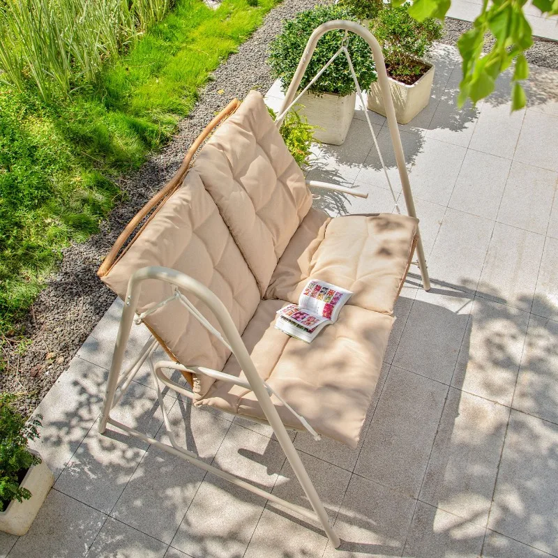 Outdoor Courtyard Swing Villa Courtyard Double Rocking Chair Homestay Outdoor Terrace Garden