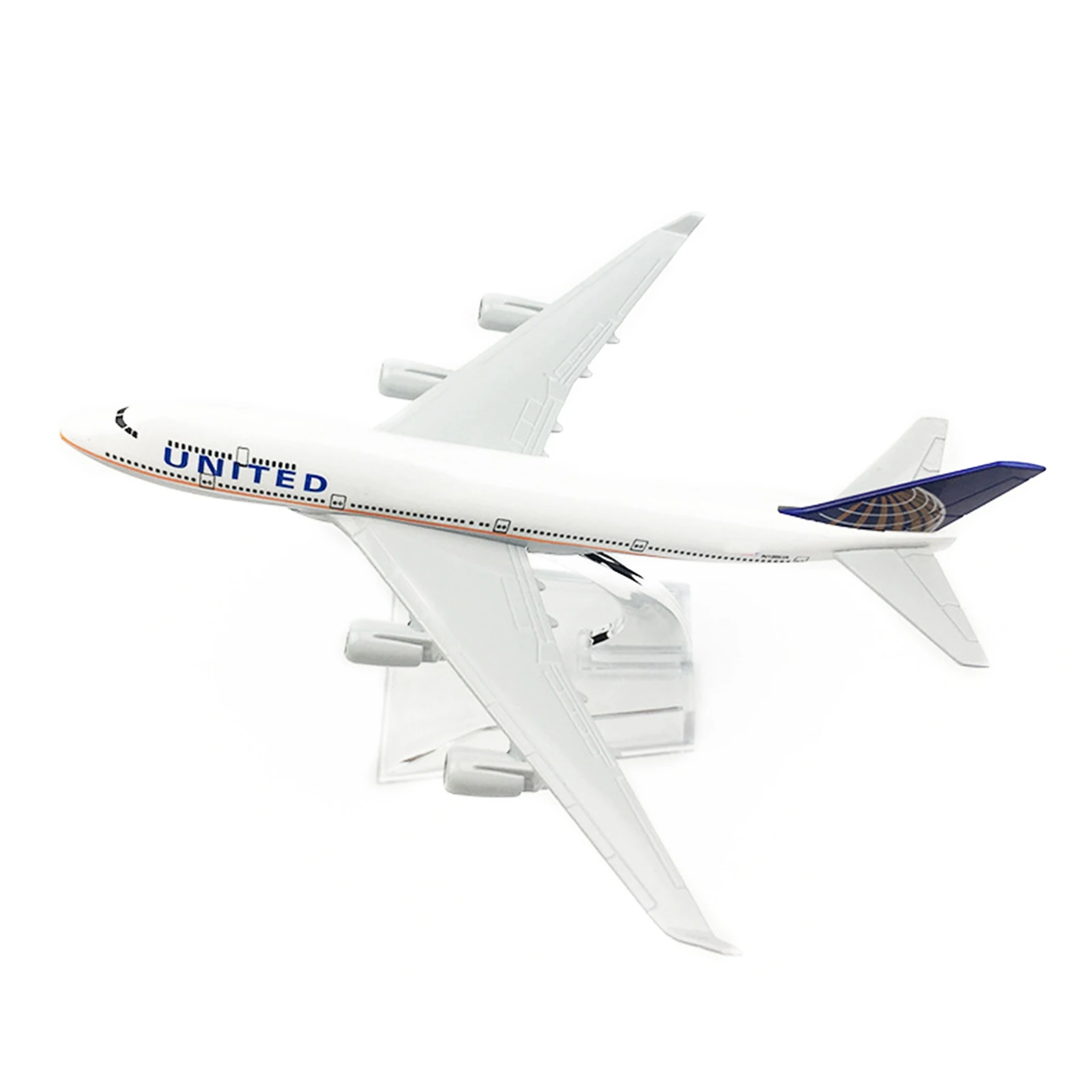 1 مجموعة 1/400 مقياس 16 سنتيمتر B747 نموذج اللعب طائرة 747 الخطوط الجوية المتحدة سبيكة معدنية طفل طائرة طائرة ث/حامل الاطفال هدية جمع