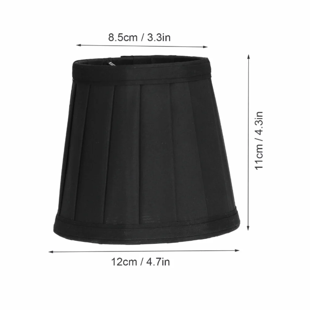 3PCS Simple Fabric Lampshade Clip On Design 4.3 inch Height Lamp Cover Chandelier Lamp Shades Wall Lamp