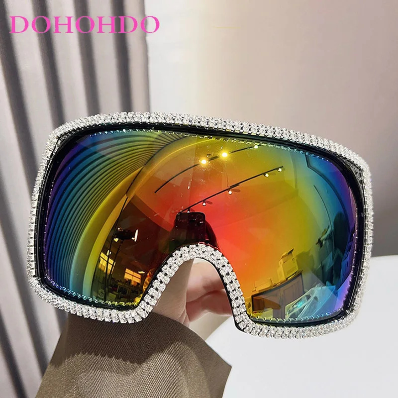 

Oversized Punk Sunglasses Women Men Fashion Luxury Brand Big Frame Steampunk Sun Glasses For Ladies Outdoors Sports Goggle UV400