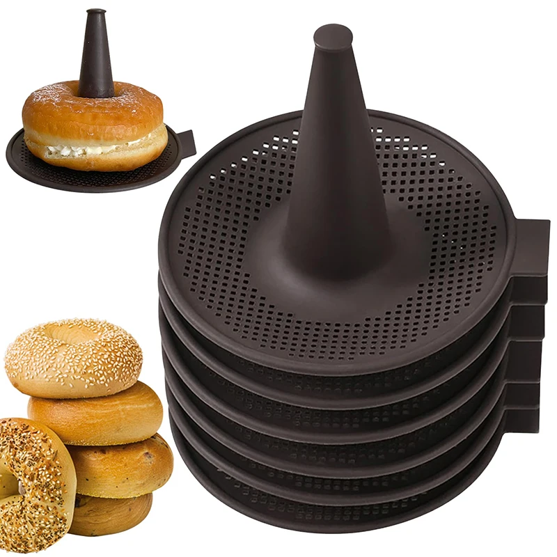 3/6pcs Doughnut Silicone Pan Set Bagel Molds Set Pastry Mold DIY Conical Shape Silicone Molds For Baking Donut Pans Kitchen Tool