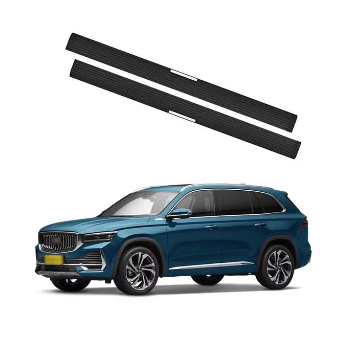 Intelligent Power Running Boards, Dual Motor Electric Side Steps for Geely Starry Cross, Aircraft Grade Aluminum, Matte Black