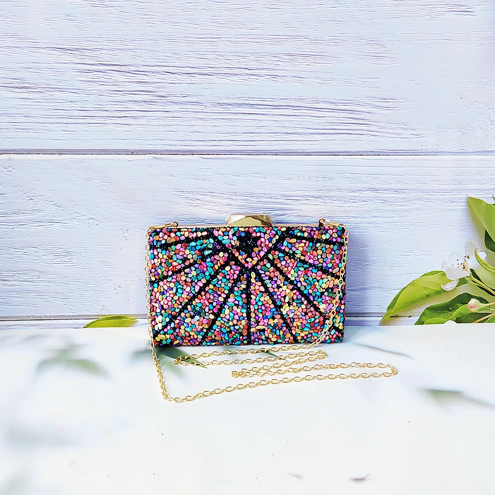 Premium Diamond-Encrusted Fashion Clip Ladies Dinner Bag for Wedding Bridal Banquet Party Fiesta Designer Luxury Ladies Handbag