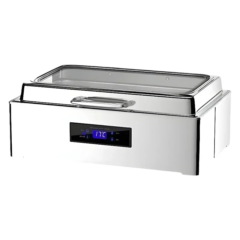 

Stainless steel buffet stove Hydraulic square buffet stove Electric heating heat preservation stove Hotel breakfast Heat