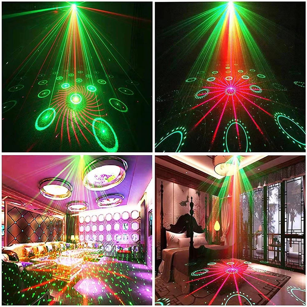 F2 72 Patroon Dj Party Light Discolampen Podium Projector Licht Strobe Party Club Home Vakantie Decoratie Verlichting Voor Disco