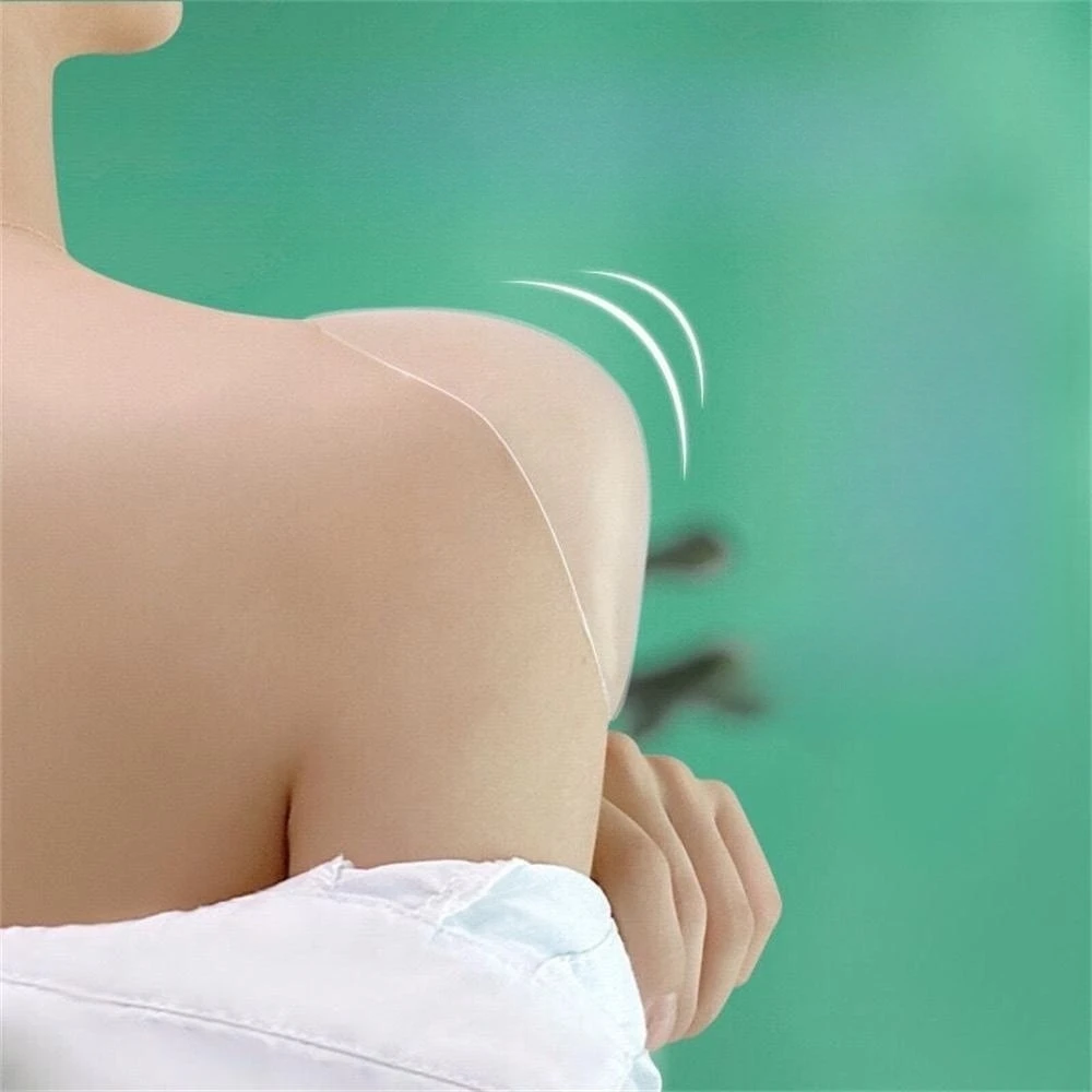 3D Selbstklebende Silikon Schulter Pad Natürlich Weiche Atmungsaktive Anti-Slip Schwamm Schulter Push-up-Pad DIY Kleidung Nähen werkzeuge – Detail 7