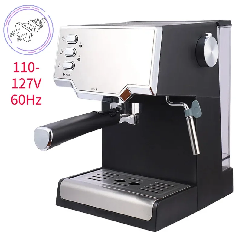 US standard 110V coffee machine High pressure extraction Italian semi-automatic espresso machine Portable home coffee machine