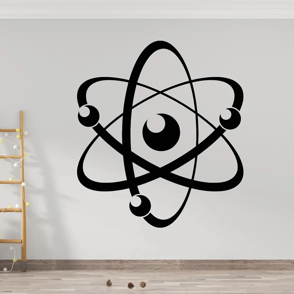 Science Decal Science Class Wall Decal School Wall Decor Vinyl Removable Chemistry Molecule Physics Biology Wall Decals S926