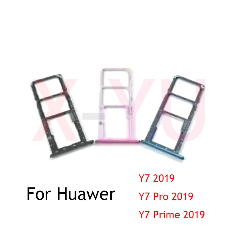 

For Huawei Y7 2019 / Y7 Prime 2019 / Y7 Pro 2019 SIM Card Tray Holder Slot Adapter Replacement Repair Parts