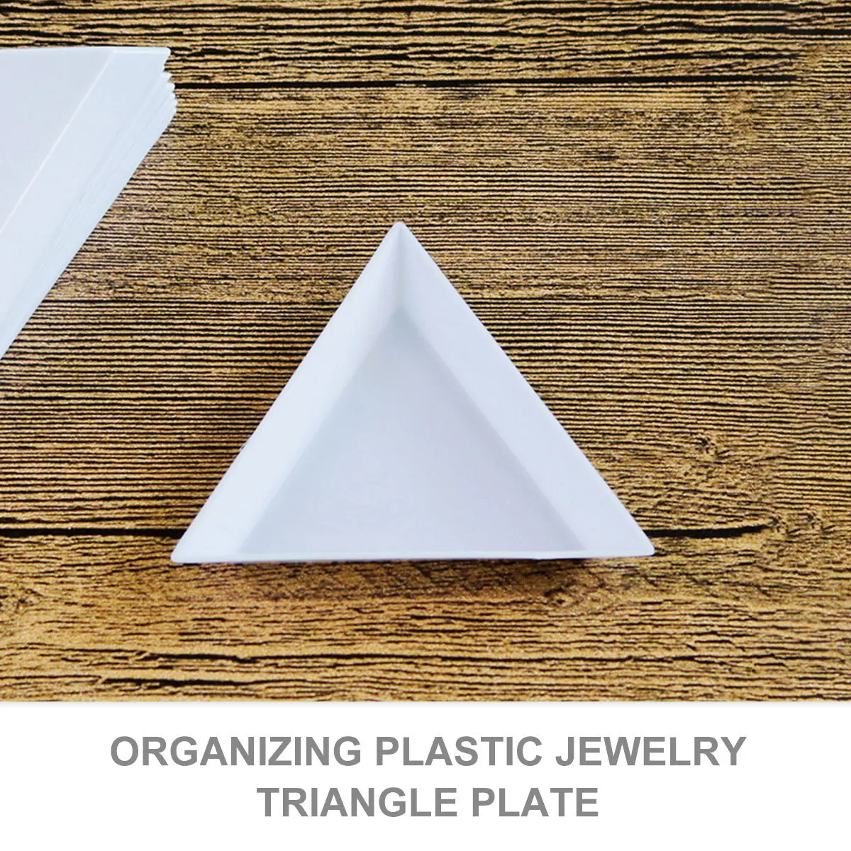 

10Pcs Plastic Triangular Jewelry Plates Sorting Tray for Beads Rhinestones Craft Supplies Jewelry Plates Jewlery Making Tools