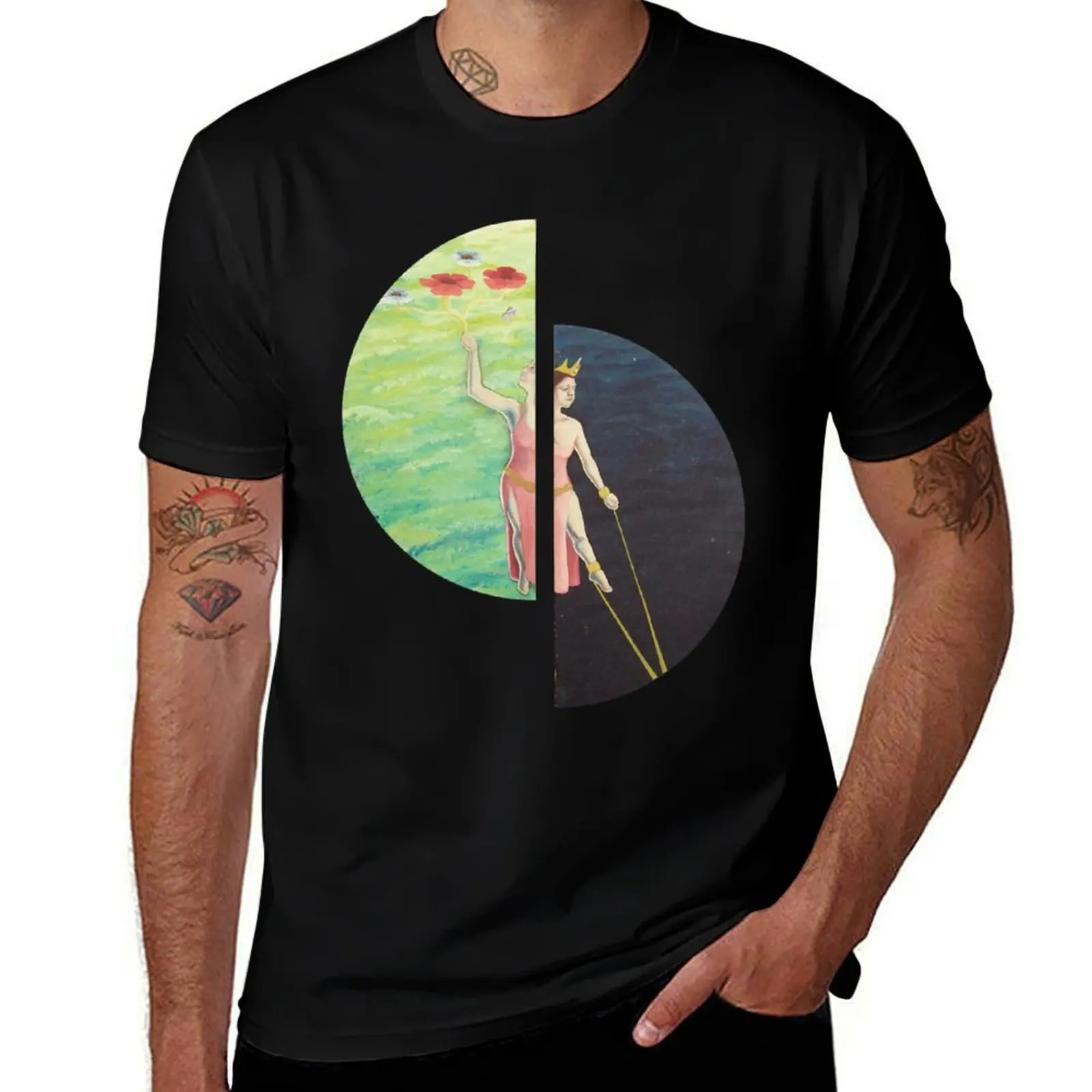 

Persephone T-Shirt oversized graphic tee blue archive Louboutins t shirt men