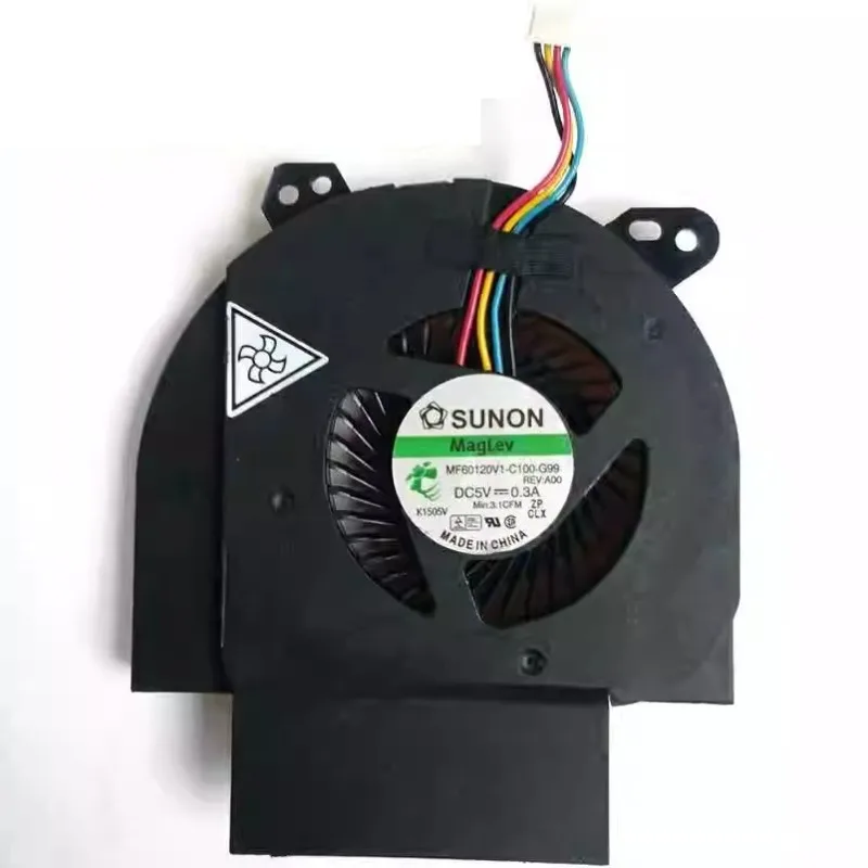 New CPU Cooling Fan for Original Dell Latitude E6520 5V 0.3A MF60120V1-C100-G99 Cooler Fan