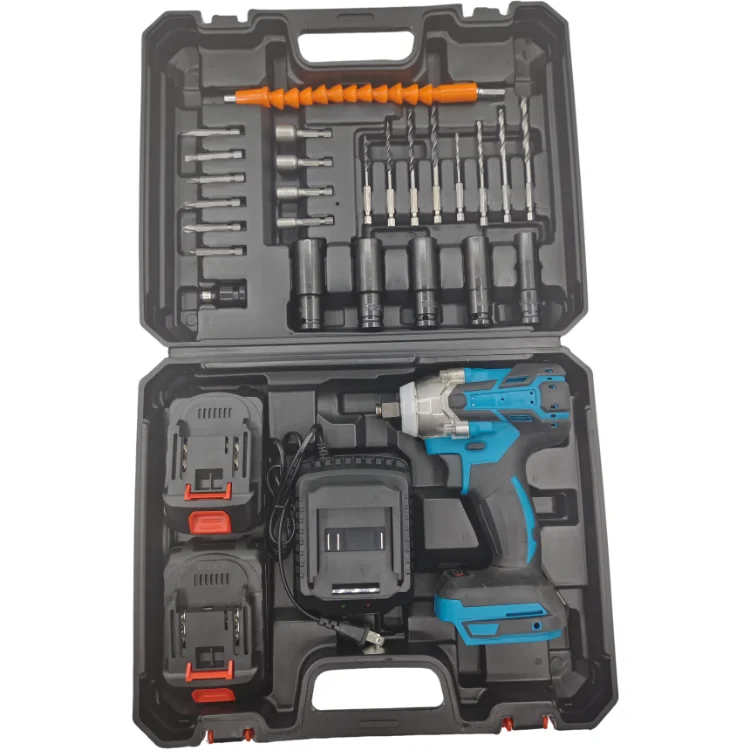 hit productElectric Impact Wrench 400 Nm Heavy Duty Torque Wrench Handheld High Torque Cordless Brushless Motor 48V Drill