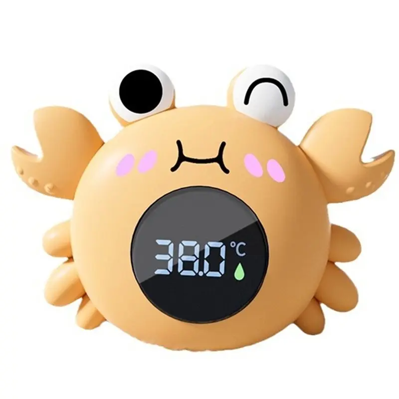 

Baby Bath Temperature Meter Baby Water Thermometer Floating Digital Temperature Meter LED Display Funny Crab Appearance Design