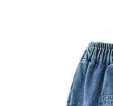 

Джинсовая юбка миди для женщин с эластичной талией, вышивкой и разрезом сзади, подчеркивающая фигуру типа «груша», длина выше колена. ​