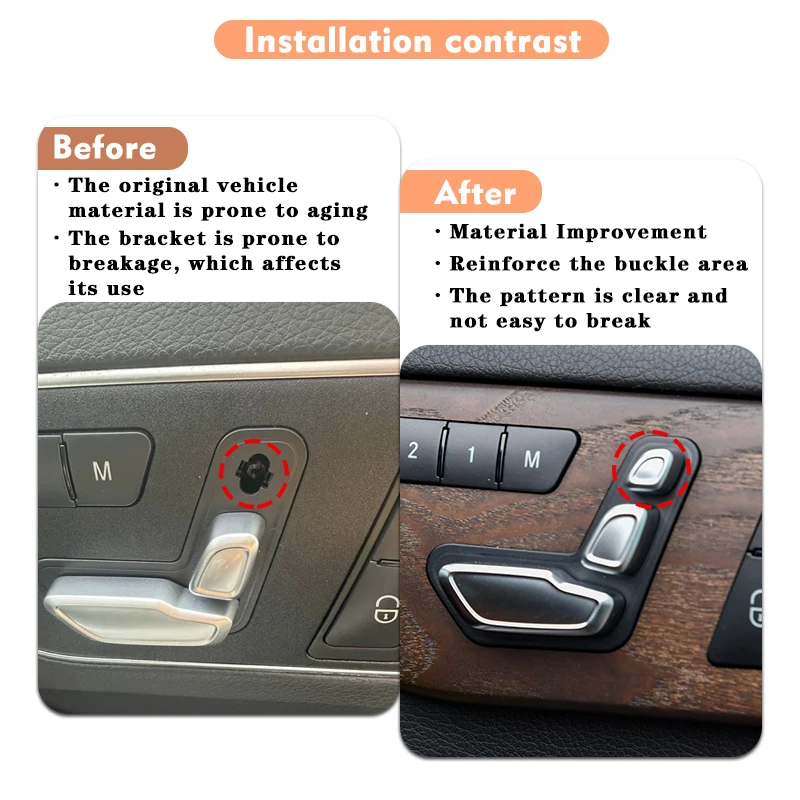 Seat Headrest Button Suitable for Mercedes Benz W166 W212 W292 Left Right Adjustable Switch Button E A B GL GLS GLE 2129050251