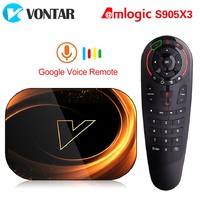 VONTAR X3 8K 4GB 128GB TV BOX Android 9.0  Amlogic S905X3 Dual Wifi 1080P 4K TVBOX Set Top Box 64GB 32GB Media player