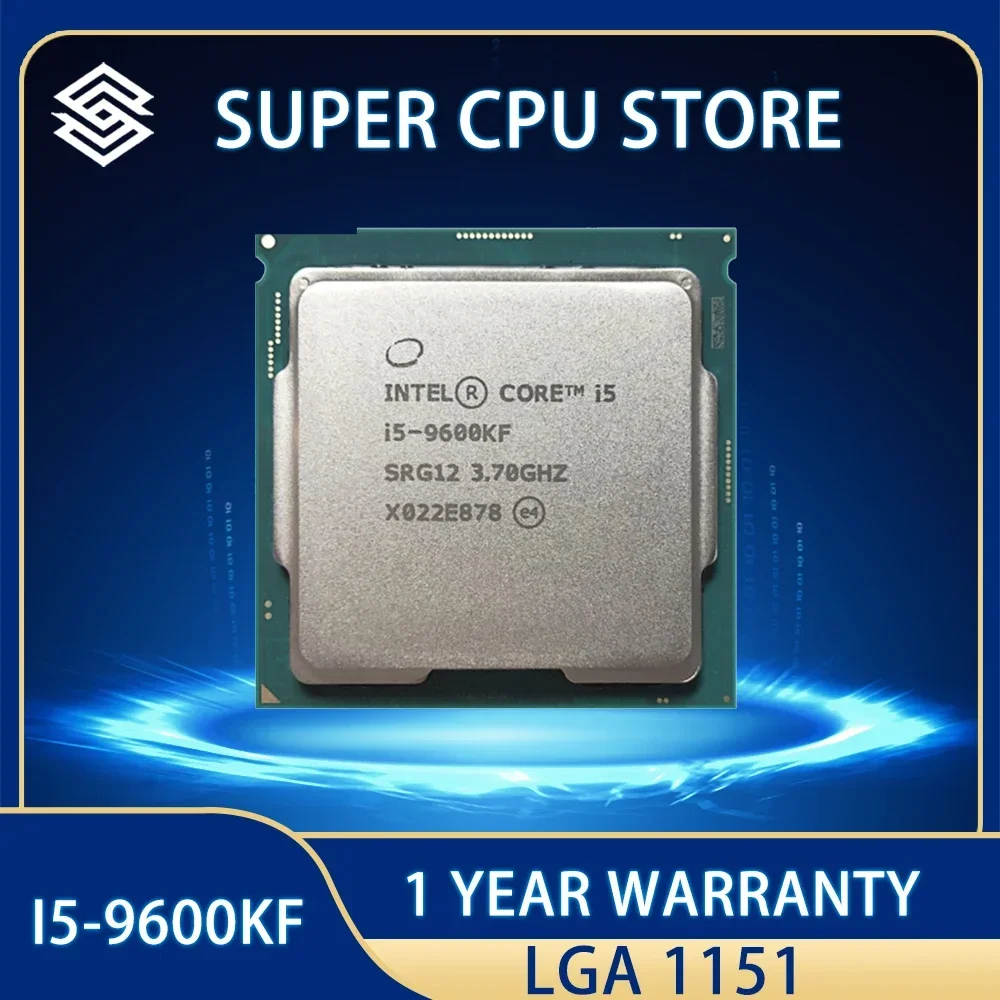 Intel Core i5 9600KF 3.7G CPU i5-9600KF  14nm six-core CPU free shipping  socket LGA1151