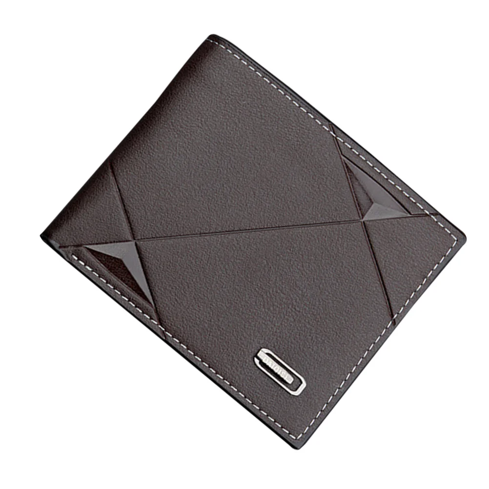 

PU Wallet Multifunctional Zippered Billfold with Multiple Card Slots and Coin Pocket Holder for Men Daily Use Gift