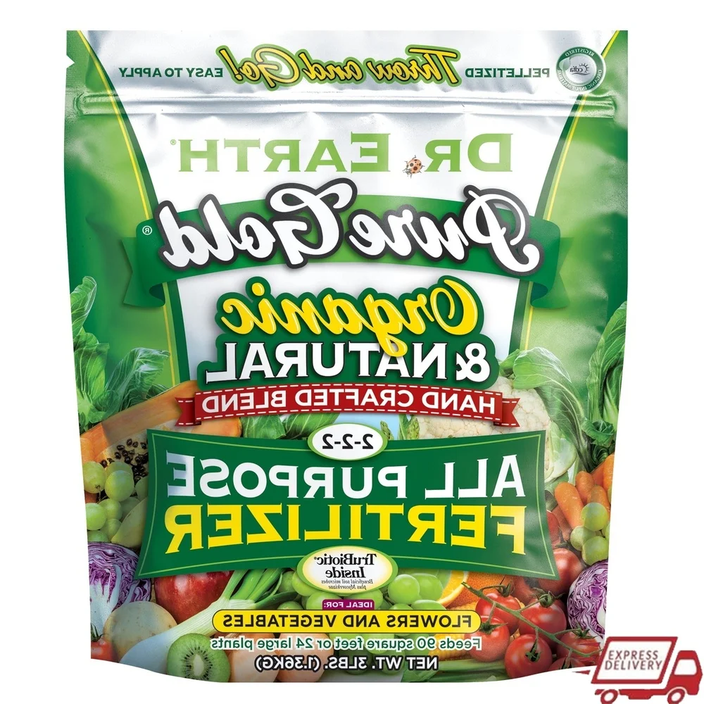 

Organic Natural All Purpose Plant Food 2-2-2 Fertilizer Quick Release Nutrients 3 lb Weather Resistant Multi Mineral