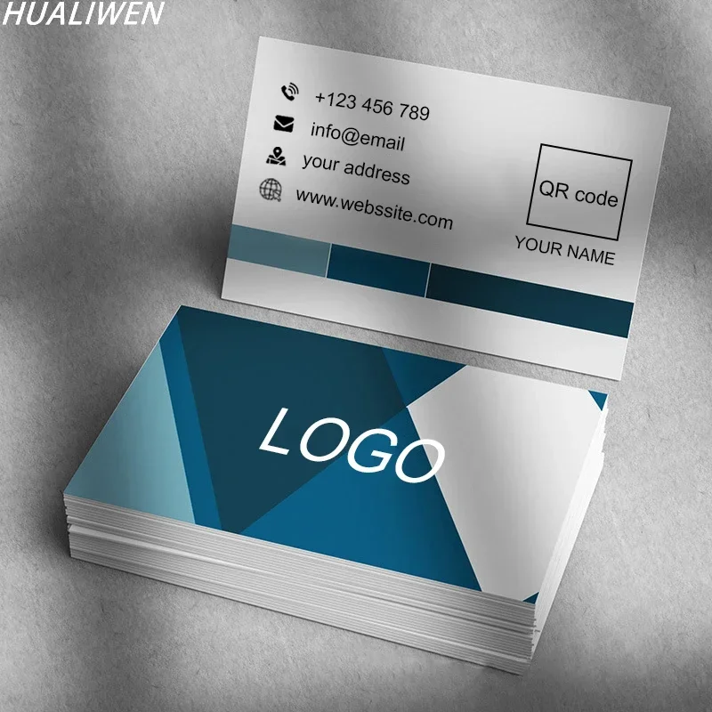 

100PCS Cheap Customized Full-color Double-sided Printing Business Card 300GSM Paper