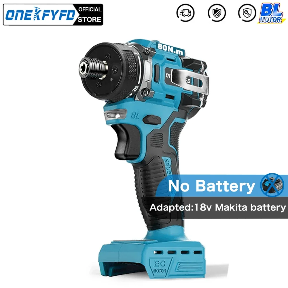 

20V 1/4 inch Brushless Cordless Screwdriver 20+1 Gear Mini Electric Drill Screw Driver Power Tools for Makita 18v Battery