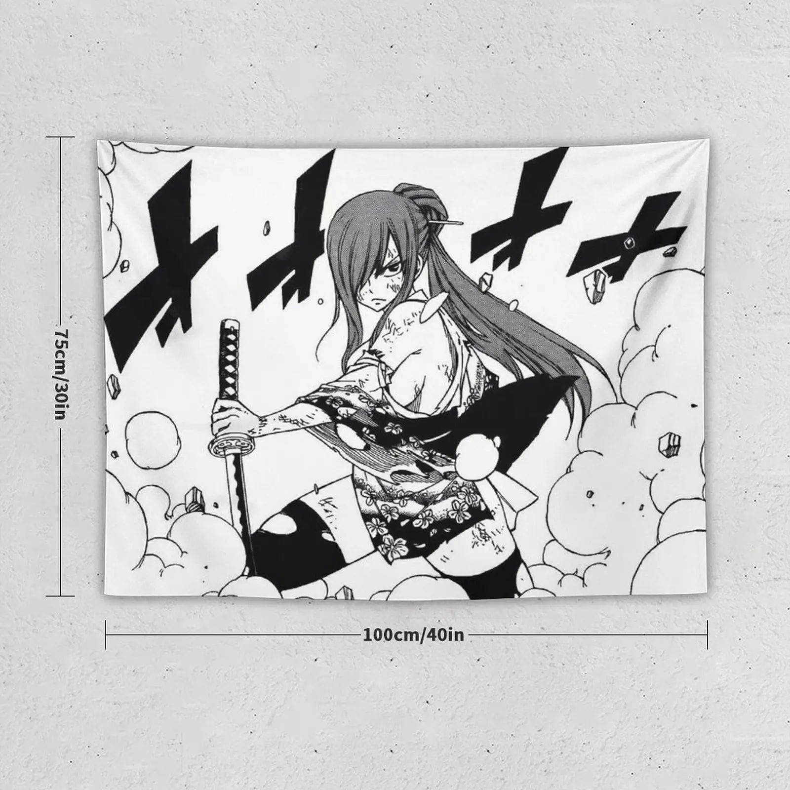 New Erza Scarlet (Manga Panel) Tapestry Decorations For Room Tapestrys