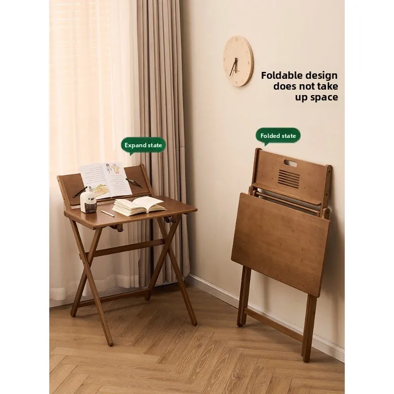 Wh1 children's study table folding desk student home adjustable writing table and chair combination bedroom bedside computer