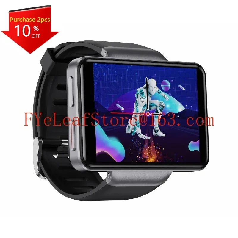 Hot Selling DM100 Smartwatch Dual Camera 2080mAh Battery Rectangle Screen Android 4G Smart Watch