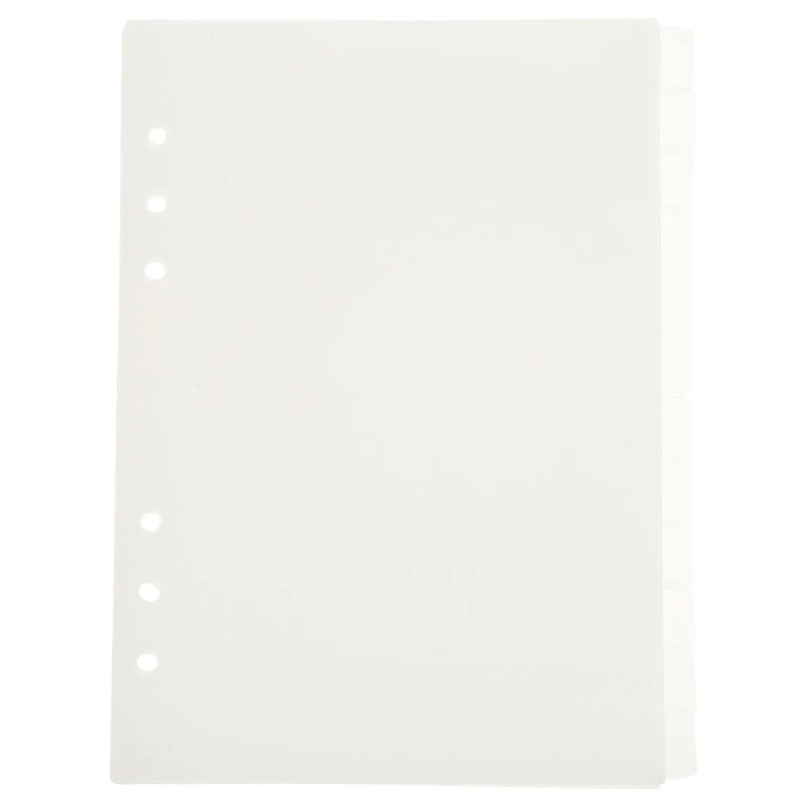 12 Pcs Binder Separator Pages Divider Index Folder Dividers Tabs Label Notebook Pp Plastic