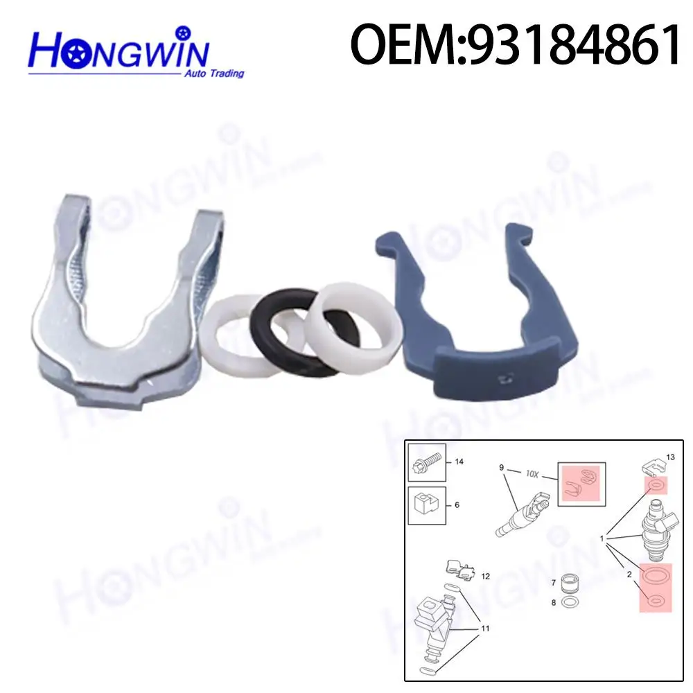 4 Packs 93184861 817981 Fuel Injector Seal kit For VAUXHALL ASTRA H 2004-11 SIGNUM 2003-08 VECTRA C 2003-08 ZAFIRA B 2005-12