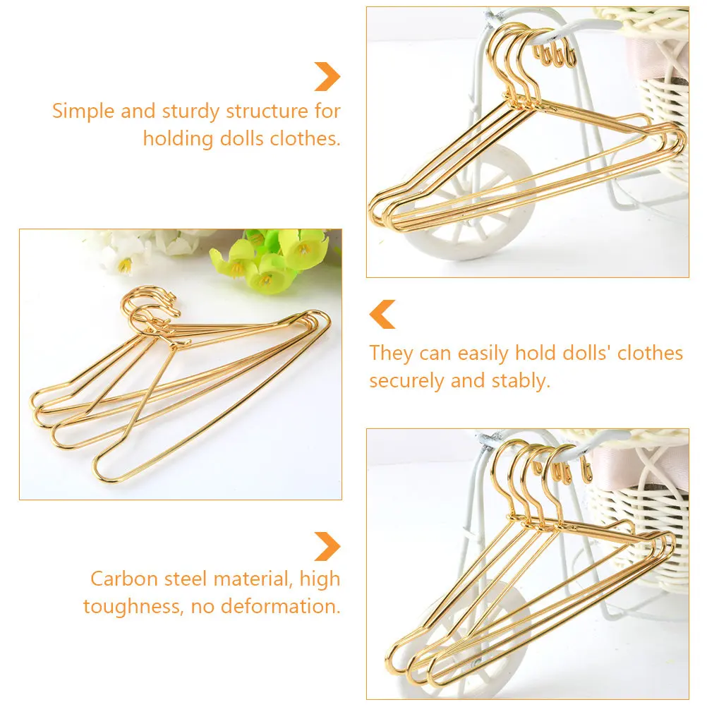10Pcs Carbon Steel Small Hangers Sturdy Clothes Holders Clothes Racks Wardrobe Storage Accessories Small Hangers - view 6