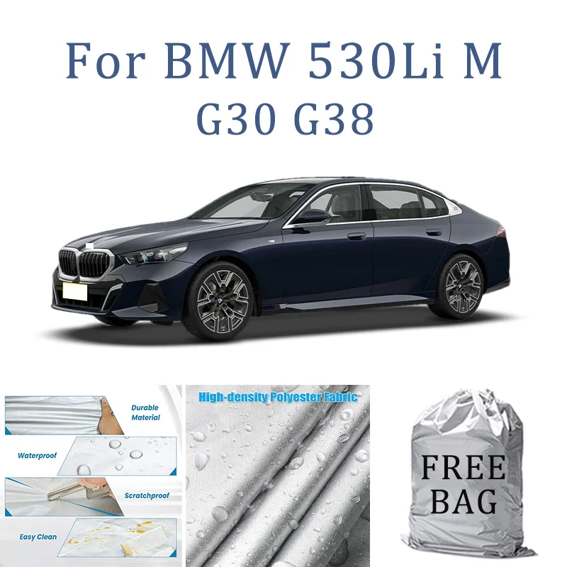 

For BMW 530Li M G30 G38 Car Cover Full Covers with Reflective Strip Dustproof UV Scratch-Resistant Sunscreen Protective cover