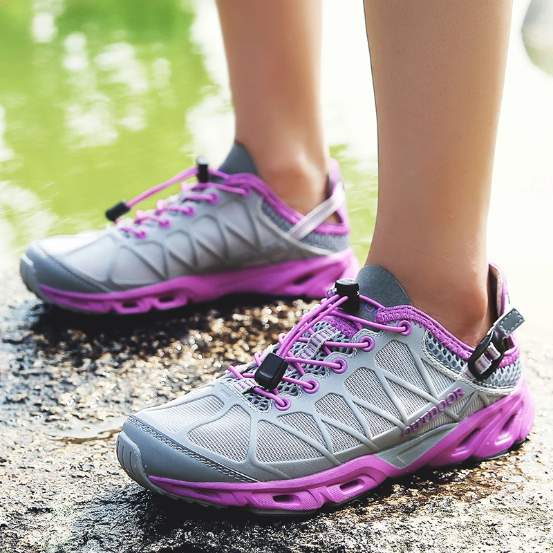 

Summer New Casual Shoes womanOutdoor Fishing Breathable Non Slip Hiking Shoes Quick Drying Shuoxi Sports Shoes35-41 ﻿