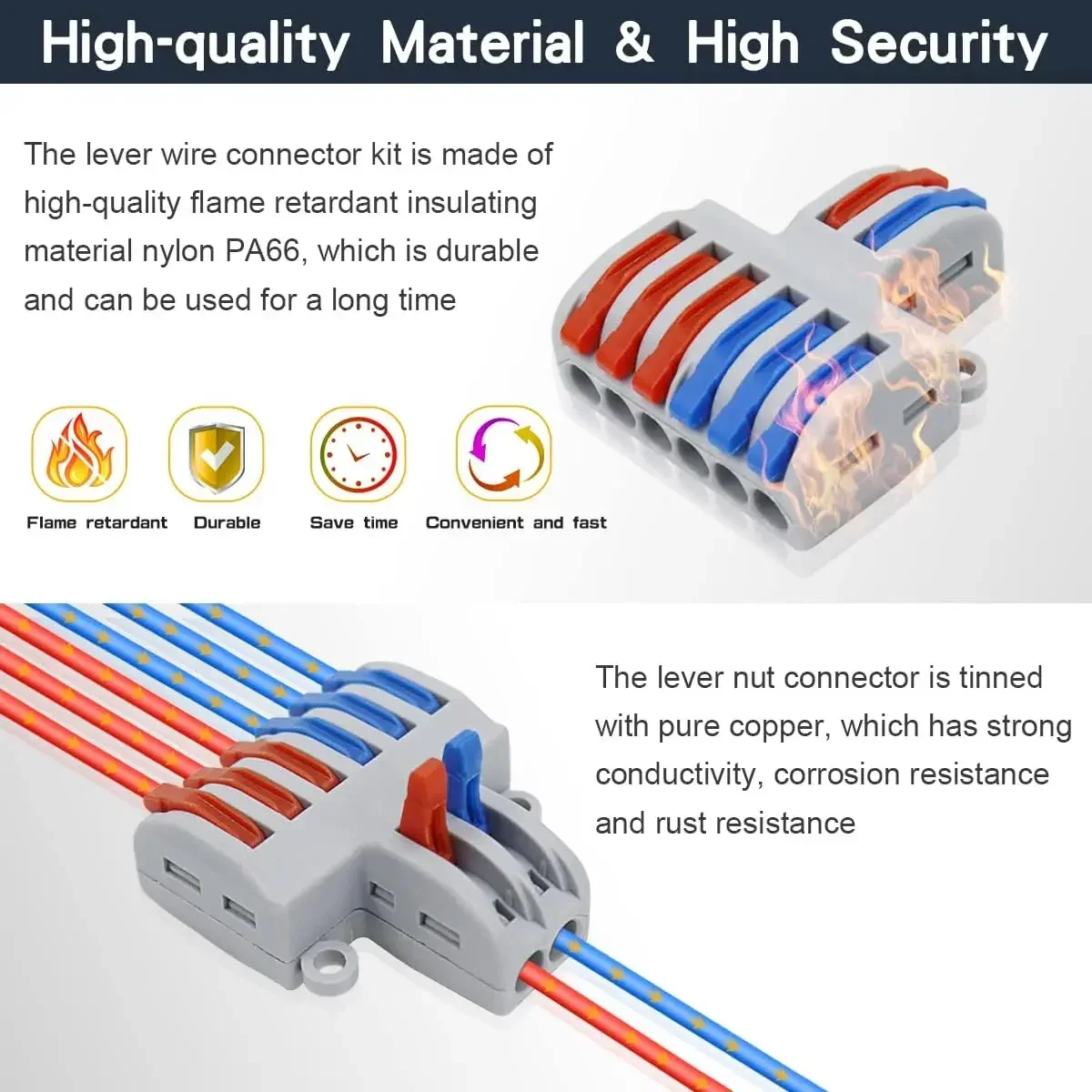 1 In Multiple Out SPL Quick Wiring Terminal Splitter Wiring Cable Push-In Block Docking Wire Universal Fast Wiring Terminal