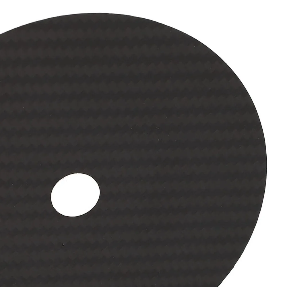 120*0.2mm CD Tuning Pad Low Distortion Rate Carbon Fiber Made Disc Stabilizer Black Excellent Vibration Absorption