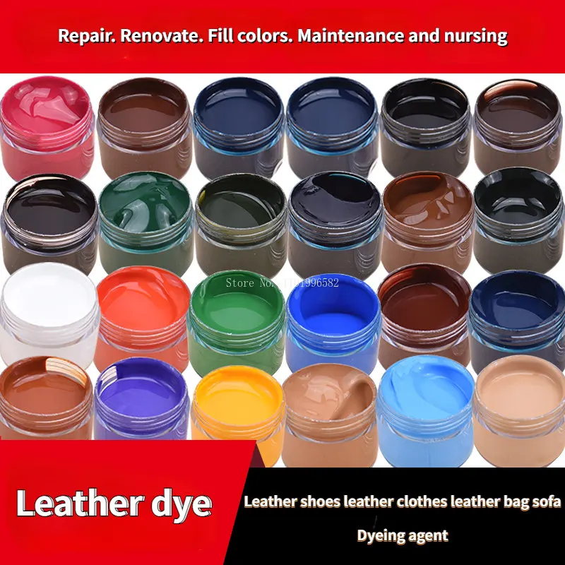 Leather Dyeing Agent Leather Repair Coloring Refurbished Change Color Leather Shoe Bag Sofa Maintenance Repair Dyeing Cream