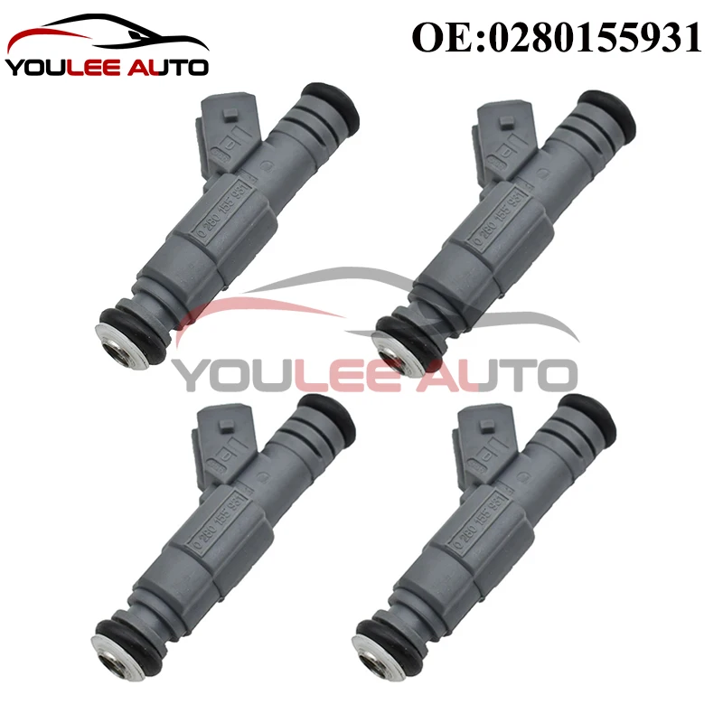 

4 шт. 0280155931 Высококачественные топливные форсунки для Chevrolet Corvette Camaro Cadillac CTS Pontiac Firebird GTO 5.7L V8 98-05