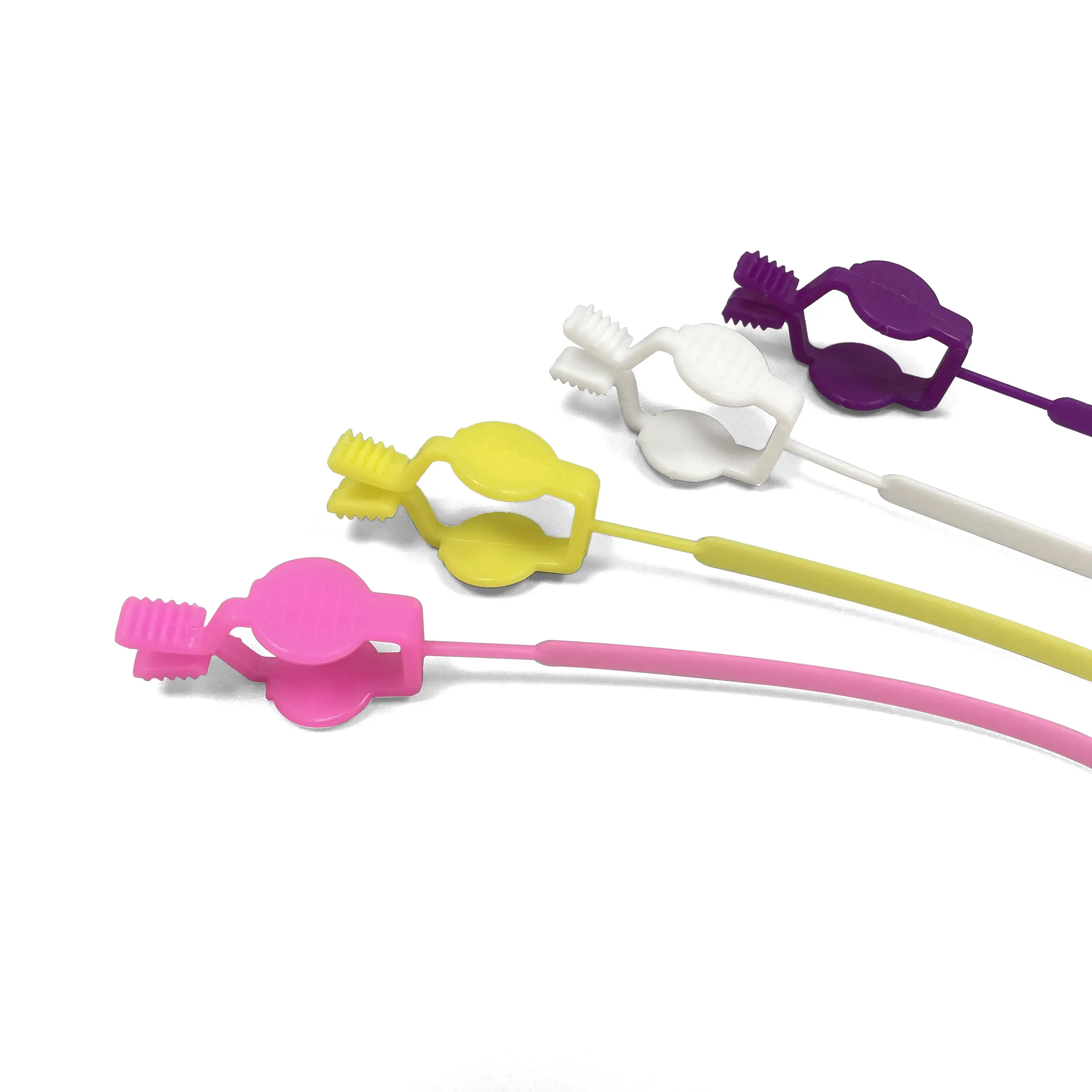 

50PCS Flexible Disposable Plastic Dental Bib Clips - Dental Napkin Holders for Dental Office/Patient Use