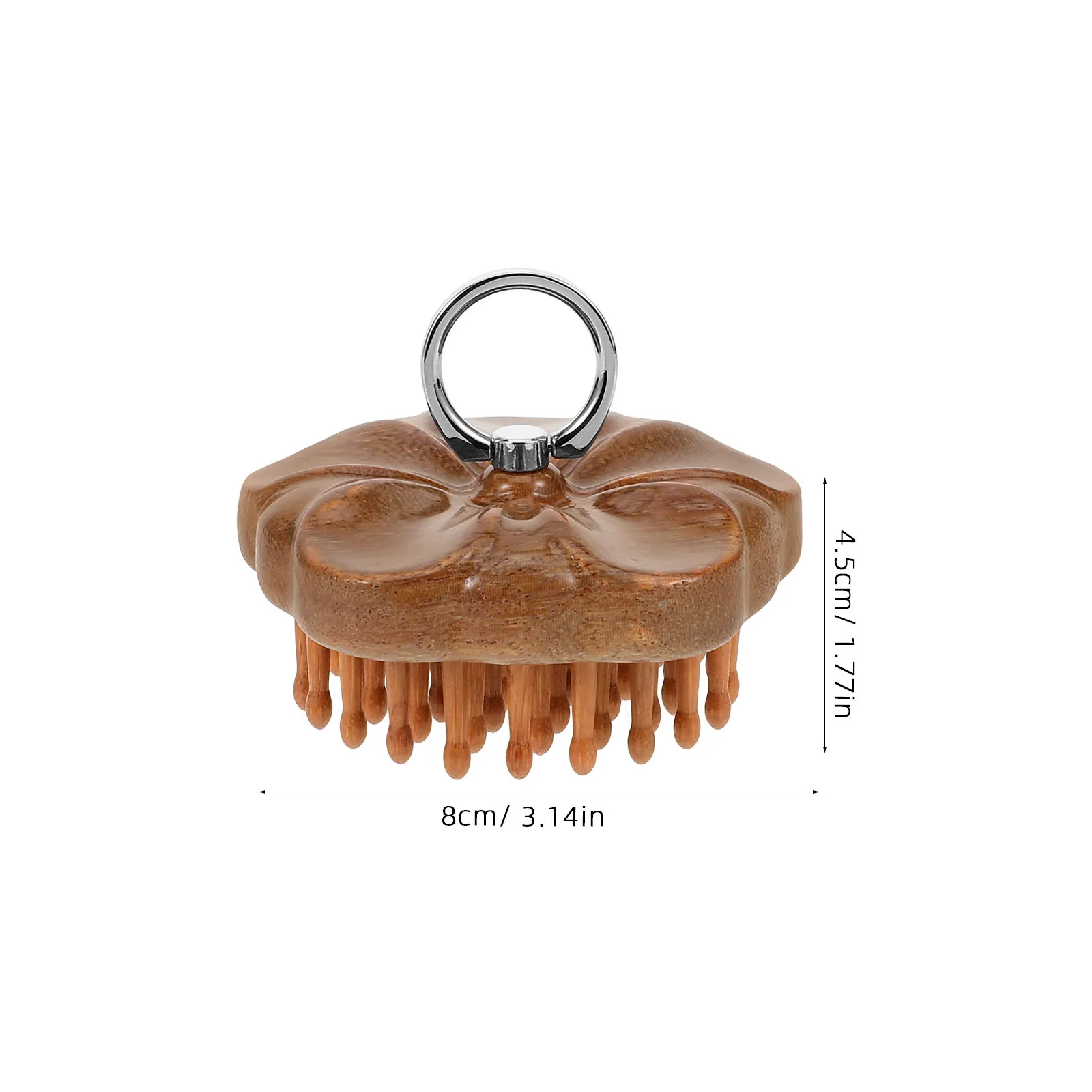 정교한 나무 마사지 빗 매끄러운 이빨 두피 마사지기 정전기 방지 휴대용 헤어 케어 도구 여성 남성 두피 마사지기