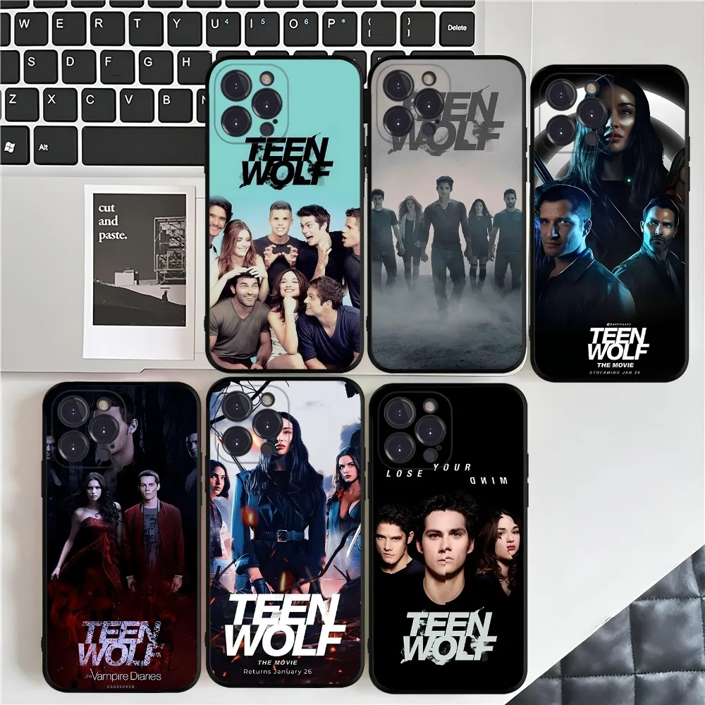 Vintage T-Teen-Wolf Phone Case For iPhone 16 15 14 13 12 Mini 11 Pro XS Max X XR SE 6 7 8 Plus Soft Silicone Cover