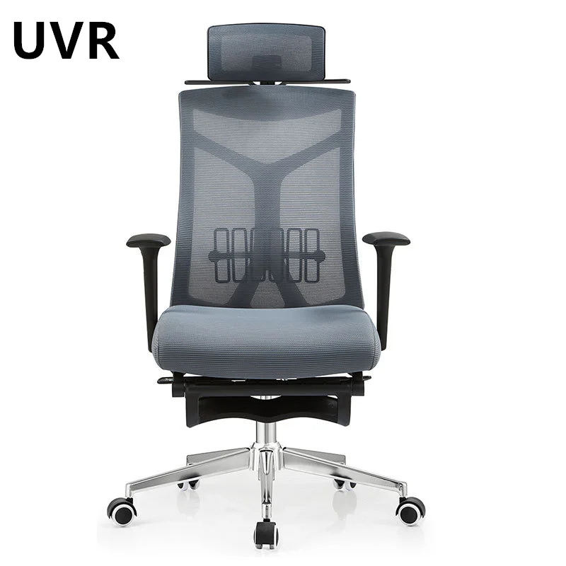 UVR Mesh Office Chair With Footrest Can Lie Down Office Chair LOL Internet Cafe Racing Chair Conference Chair Safe Durable