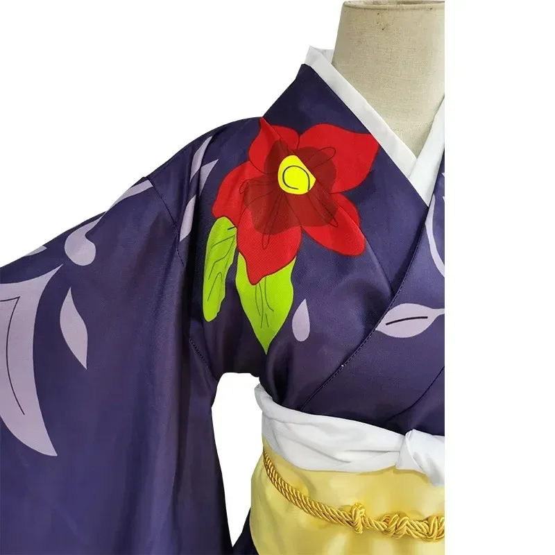 Bilibili Anime Demon Moordenaar Kimetsu No Yaiba Cosplay Kostuum Tamayo Uniform Kimono Halloween Carnaval Feest Kleding Outfit Pak