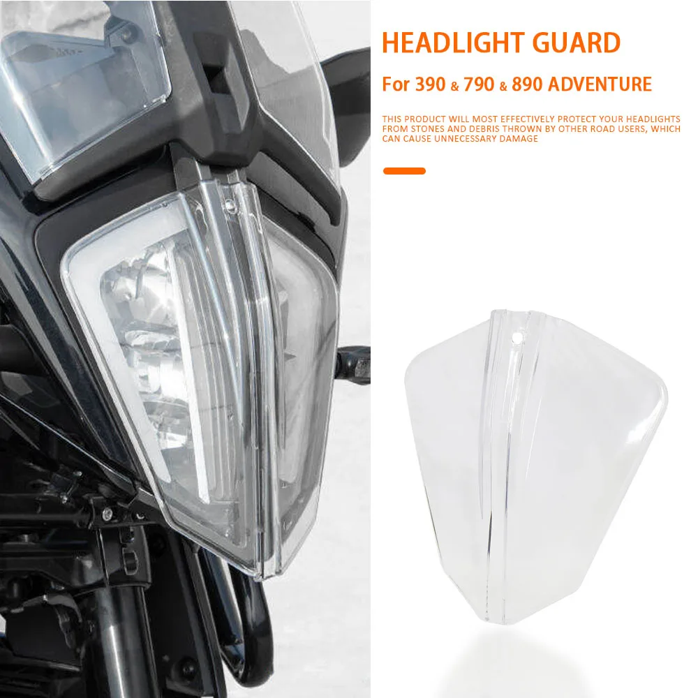 

For 390 Adventure Adv Motorcycle Accessories Headlight Protection Cover Headlight Guard 790 890 ADVENTURE S R 2019-2022 2023